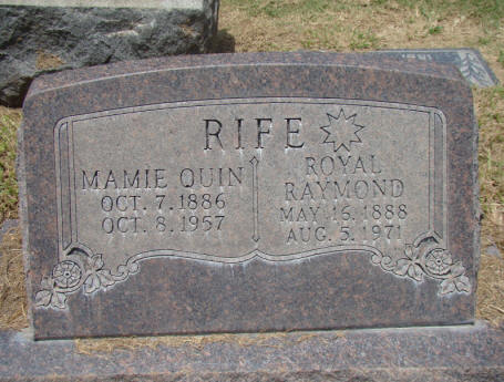 Roal Rife gravestone