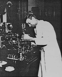 Royal Rife with early microscope